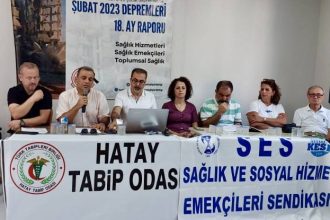 SES ve TTB Sarsıntı Raporunu Açıkladı