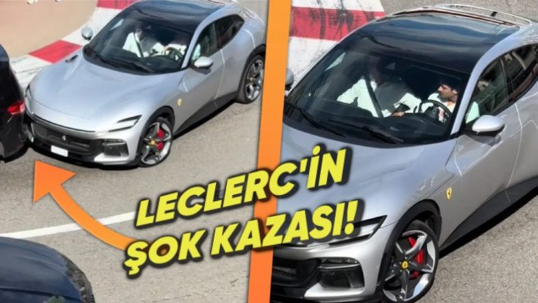  Charles Leclerc, Monako’da Trafik Kazasına Karıştı!